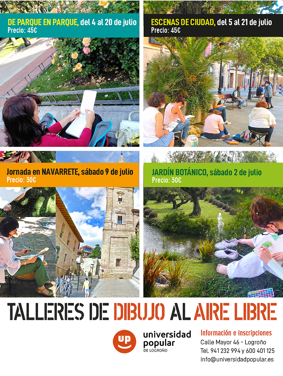 Talleres de dibujo al aire libre