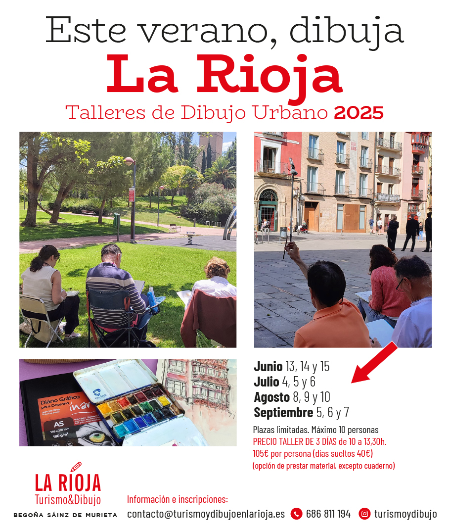 Urban sketch La Rioja, verano 2025